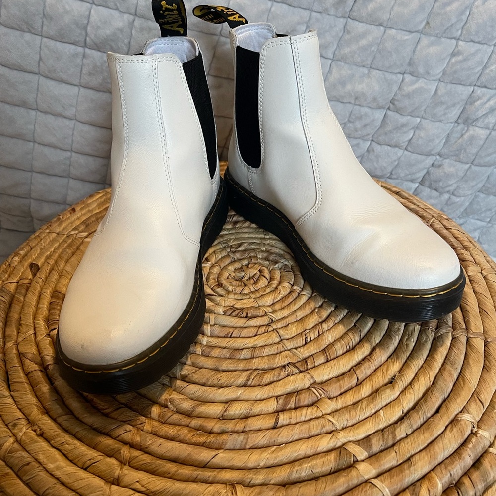 Dr. Martens White Boots